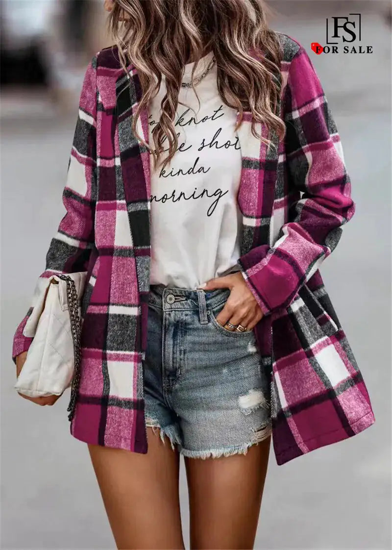 Plaid Chic Coat
