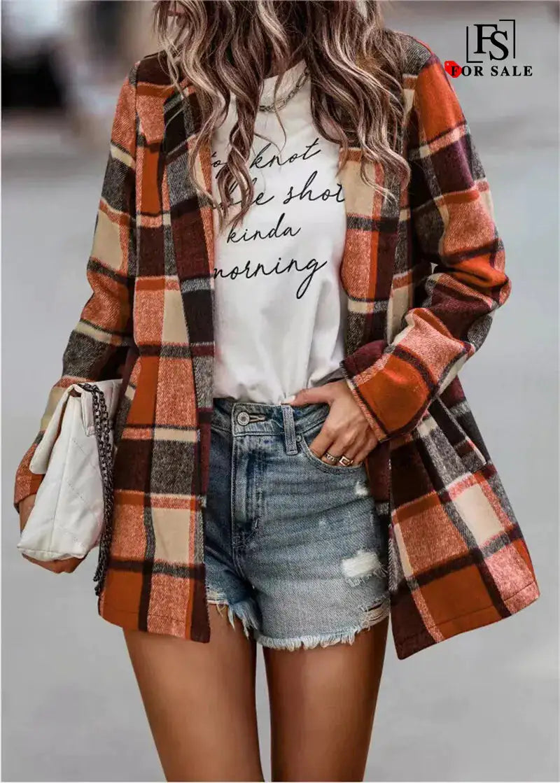 Plaid Chic Coat