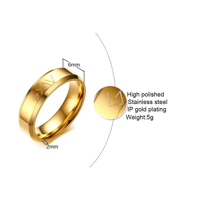 Mens High and Lows Ring