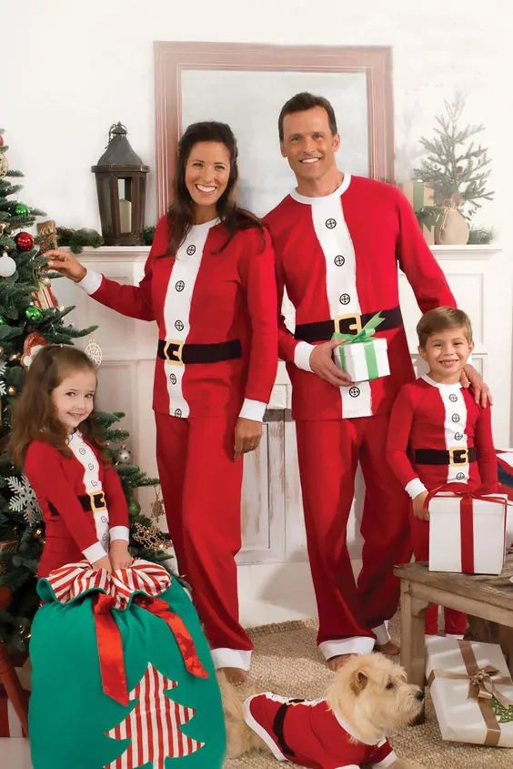 Santa and Elf Matching Pajamas