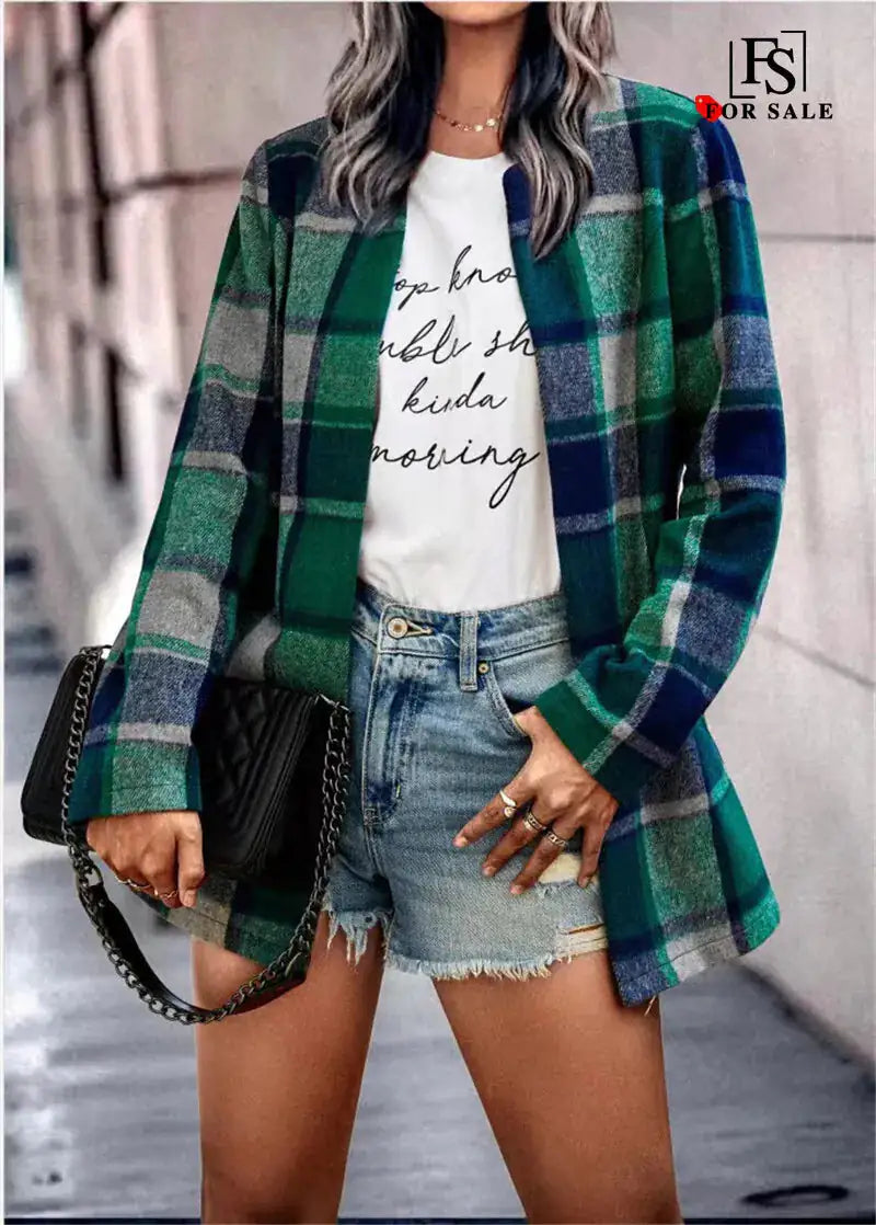 Plaid Chic Coat