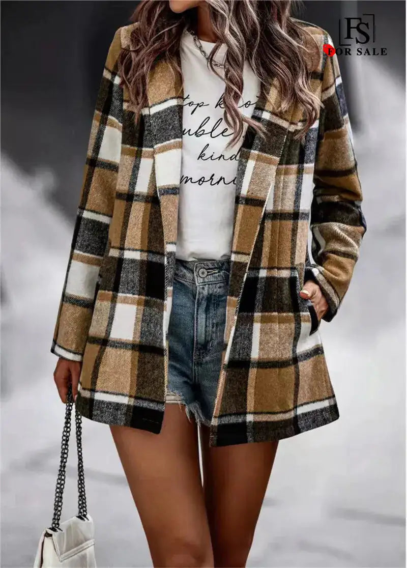 Plaid Chic Coat