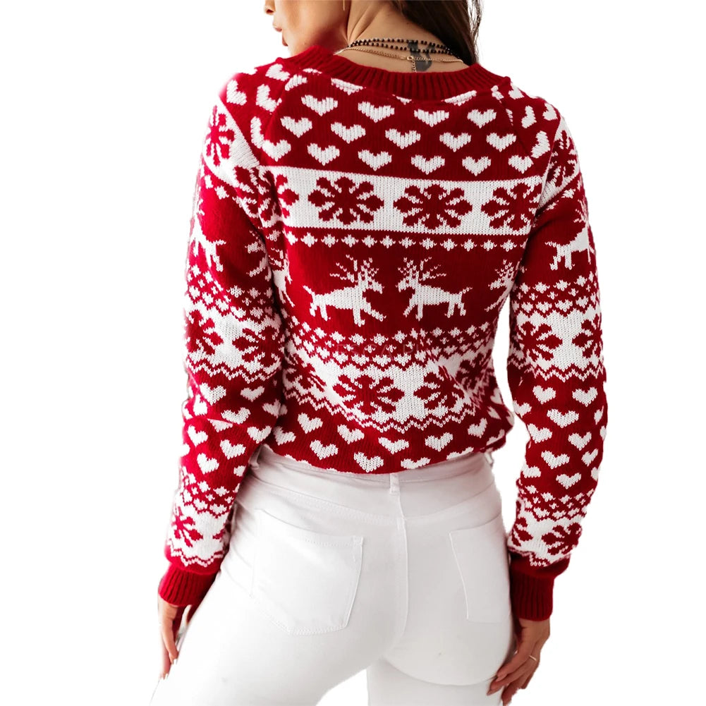 Christmas Reindeer Crewneck Sweater