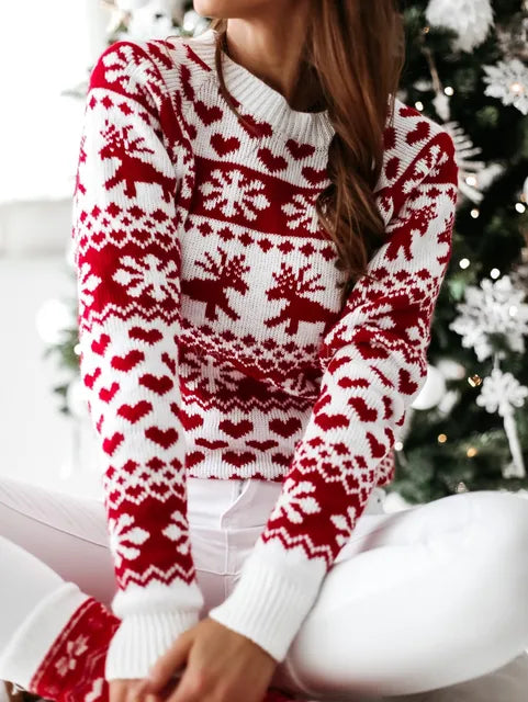 Christmas Reindeer Crewneck Sweater