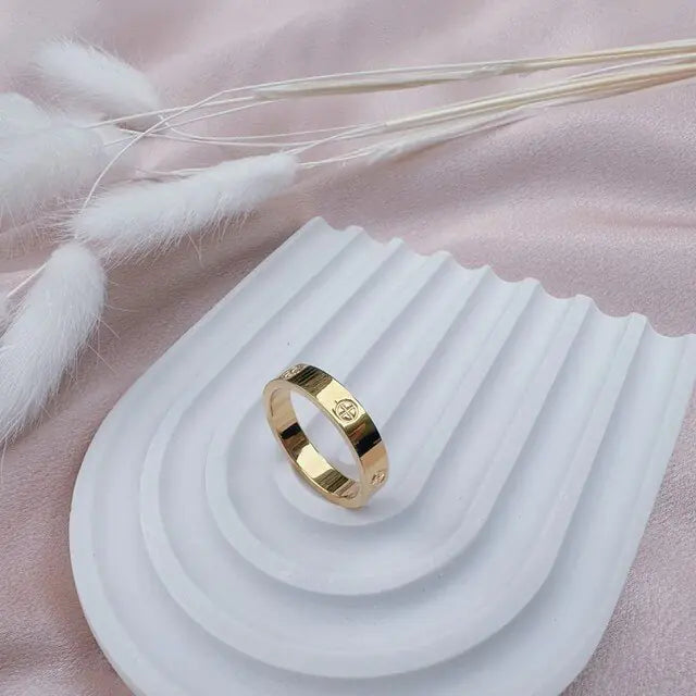 LOVE Stainless Steel Rings