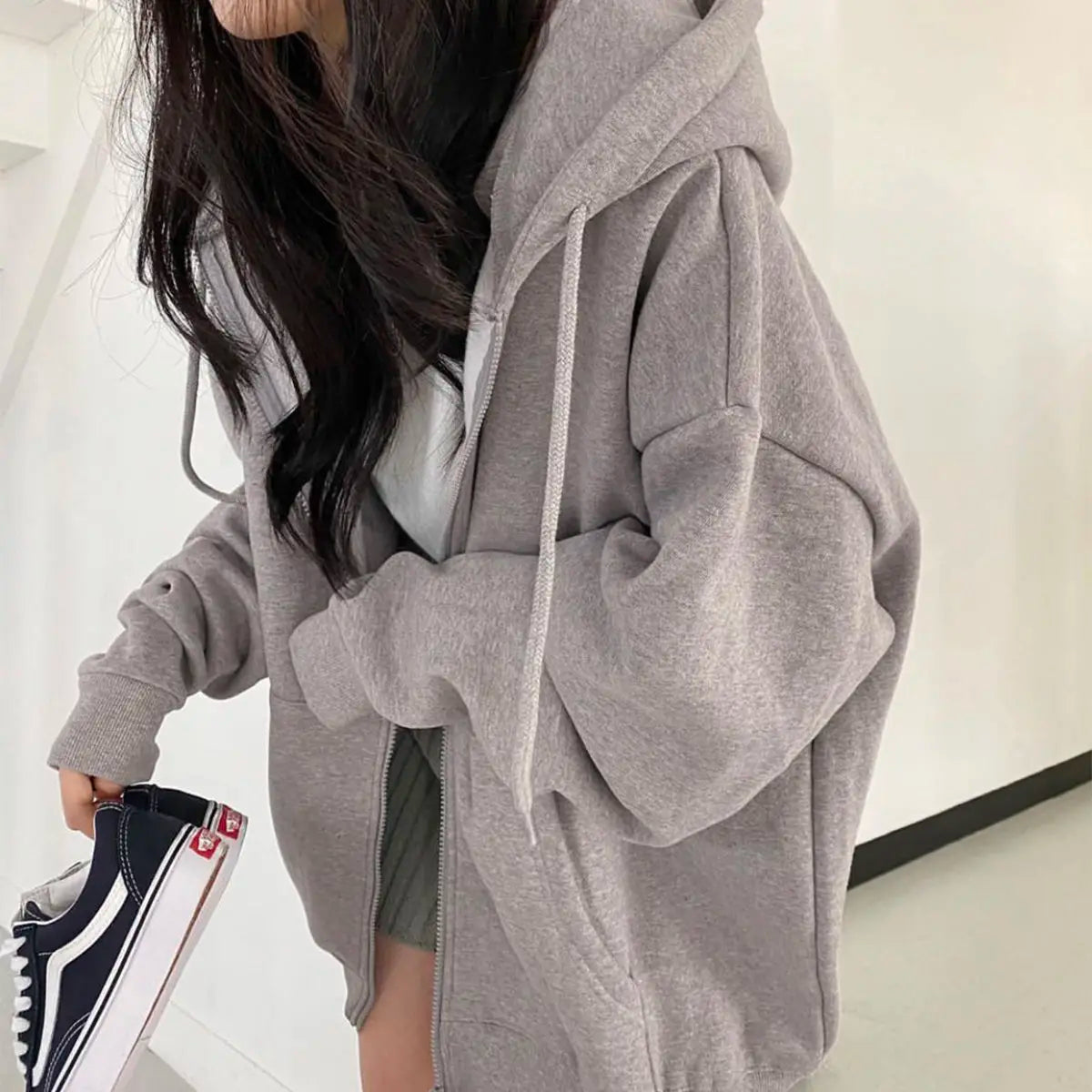 Zip Up Hooded Sweatshirt