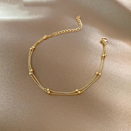 Gold Double Layer Bracelet