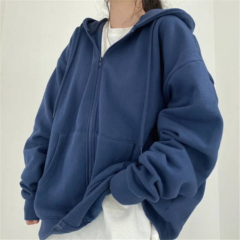 Zip Up Hooded Sweatshirt