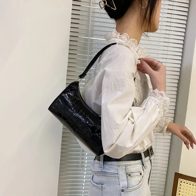 Sasha Leather Shoulder Bag