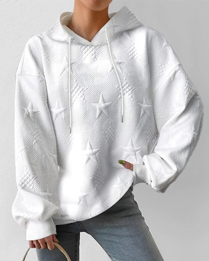 Star Embroidered Hoodie