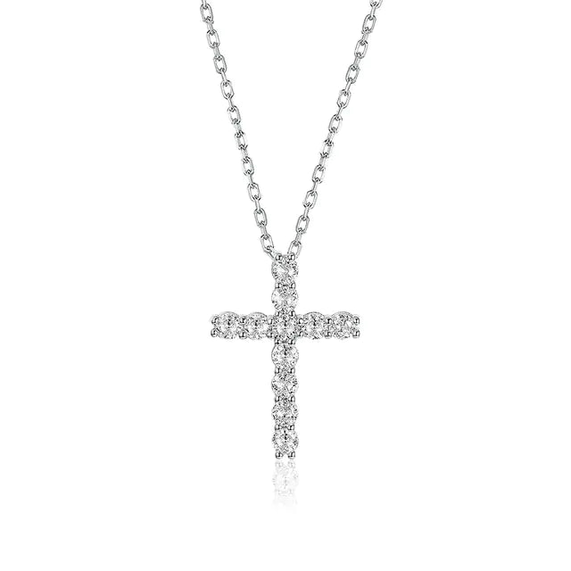 Moissanite Cross Pendant