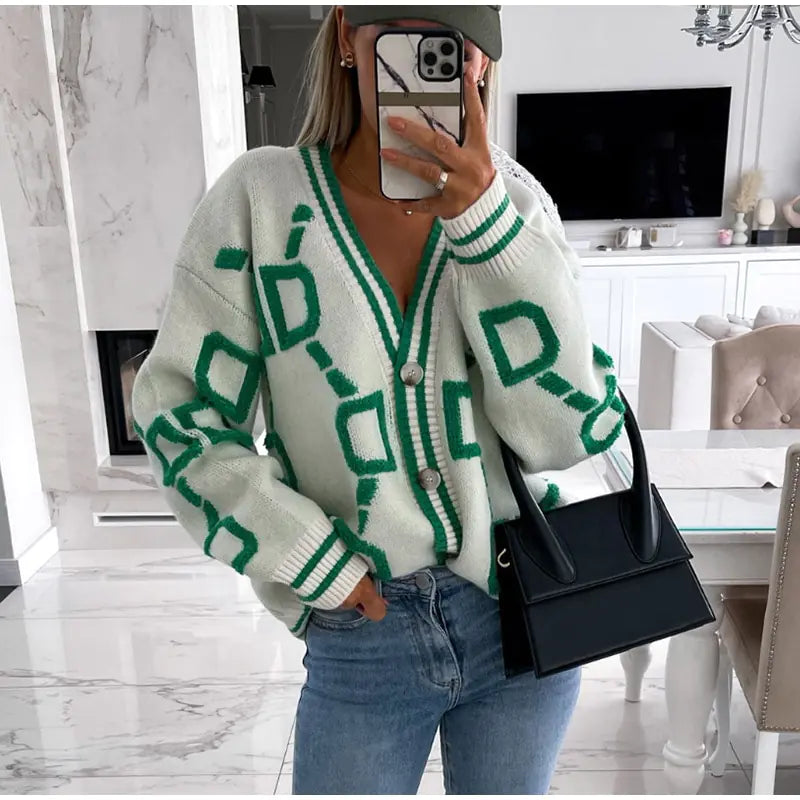 Dani Embroidered Knit Cardigan