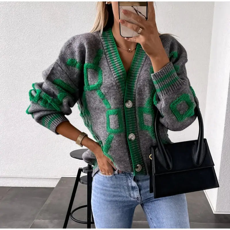 Dani Embroidered Knit Cardigan