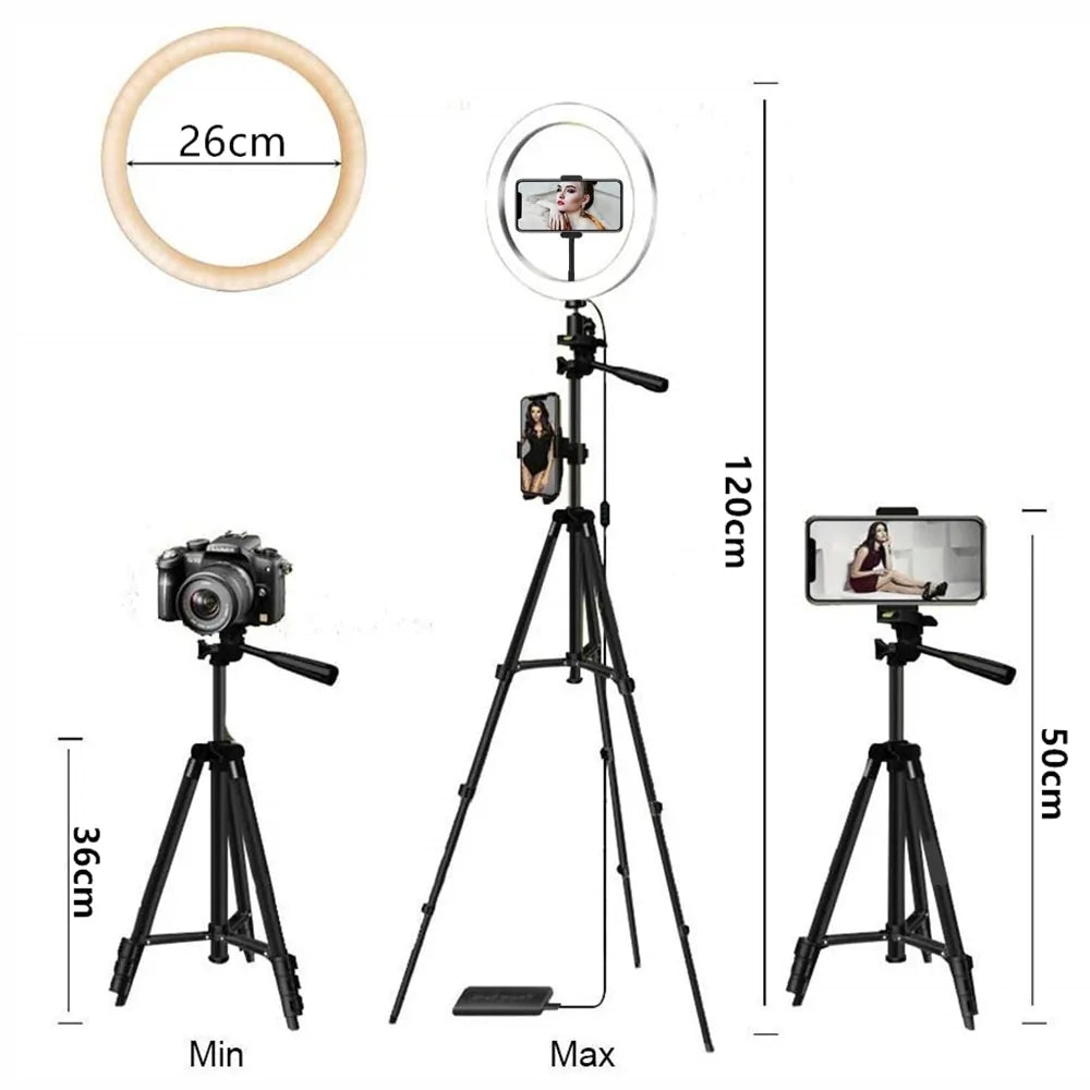 Bluetooth Tripod and Ring Light