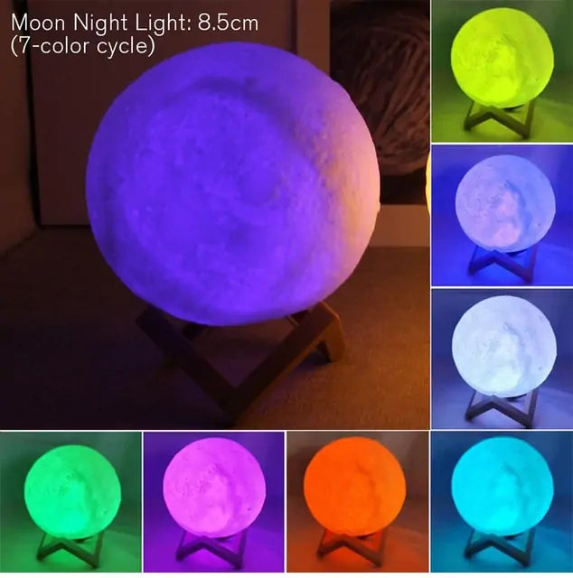 LED Battery Moon Lamp