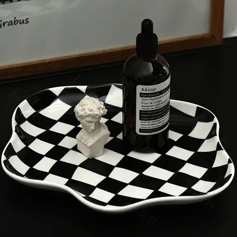 Nordic Checkerboard Jewelry Tray