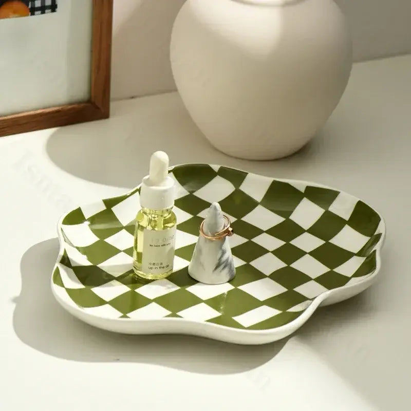 Nordic Checkerboard Jewelry Tray