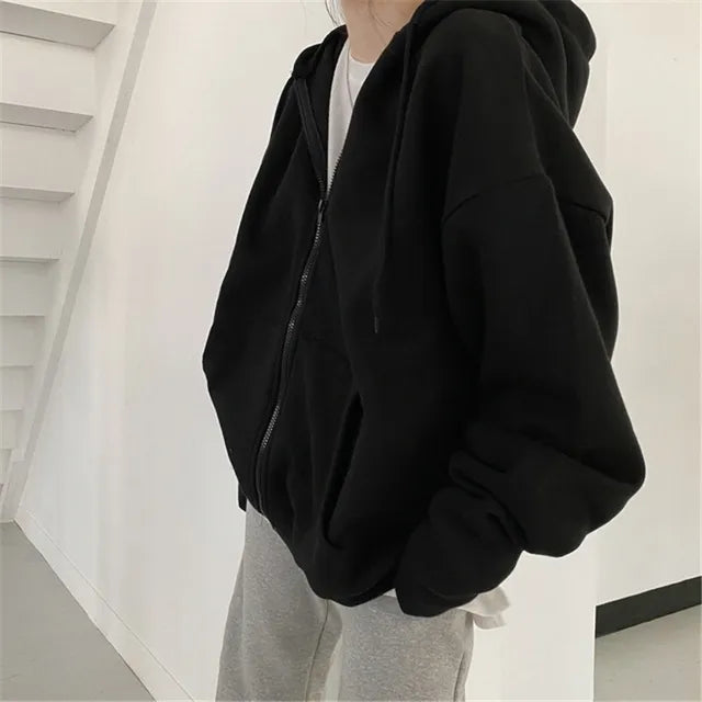 Zip Up Hooded Sweatshirt