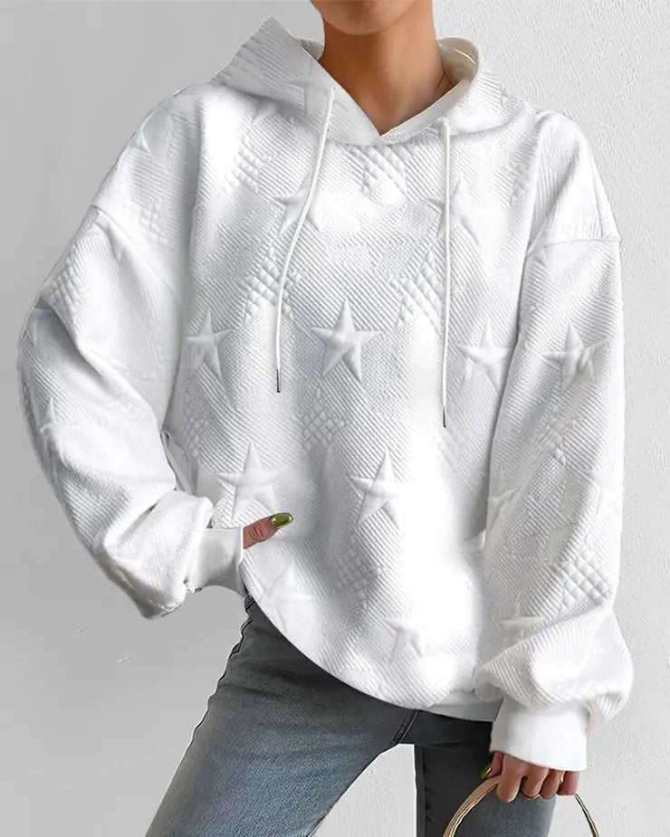 Star Embroidered Hoodie