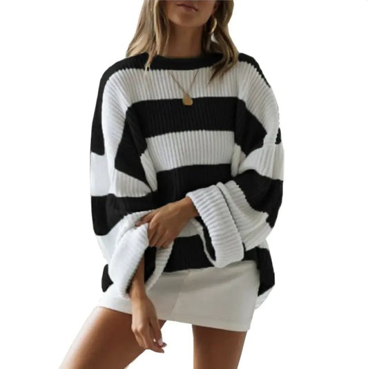 Striped Color Block Sweater