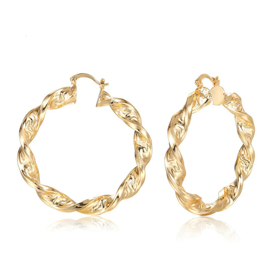 Great Wall Hoop Earrings