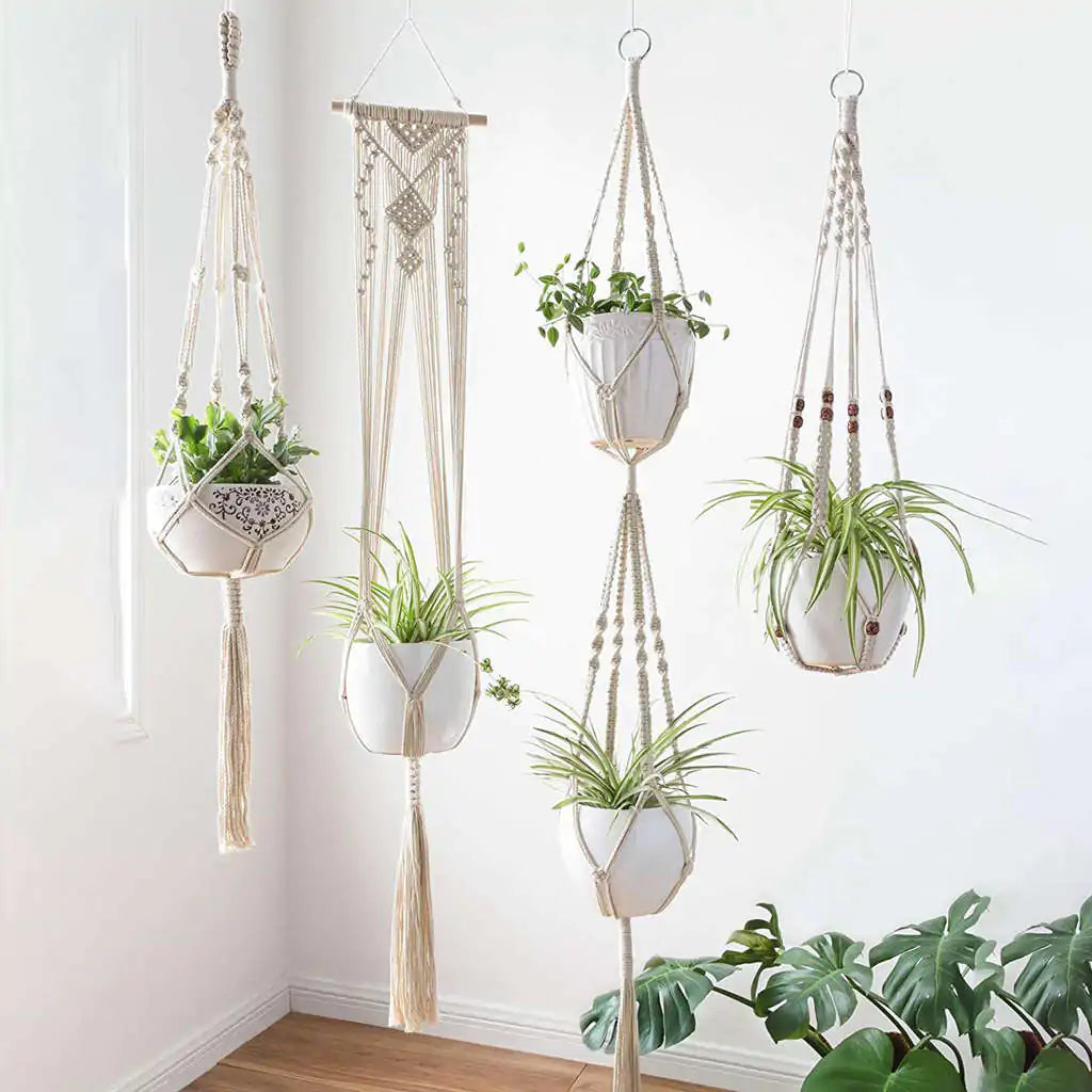 Homemade Macrame Plant Hangers